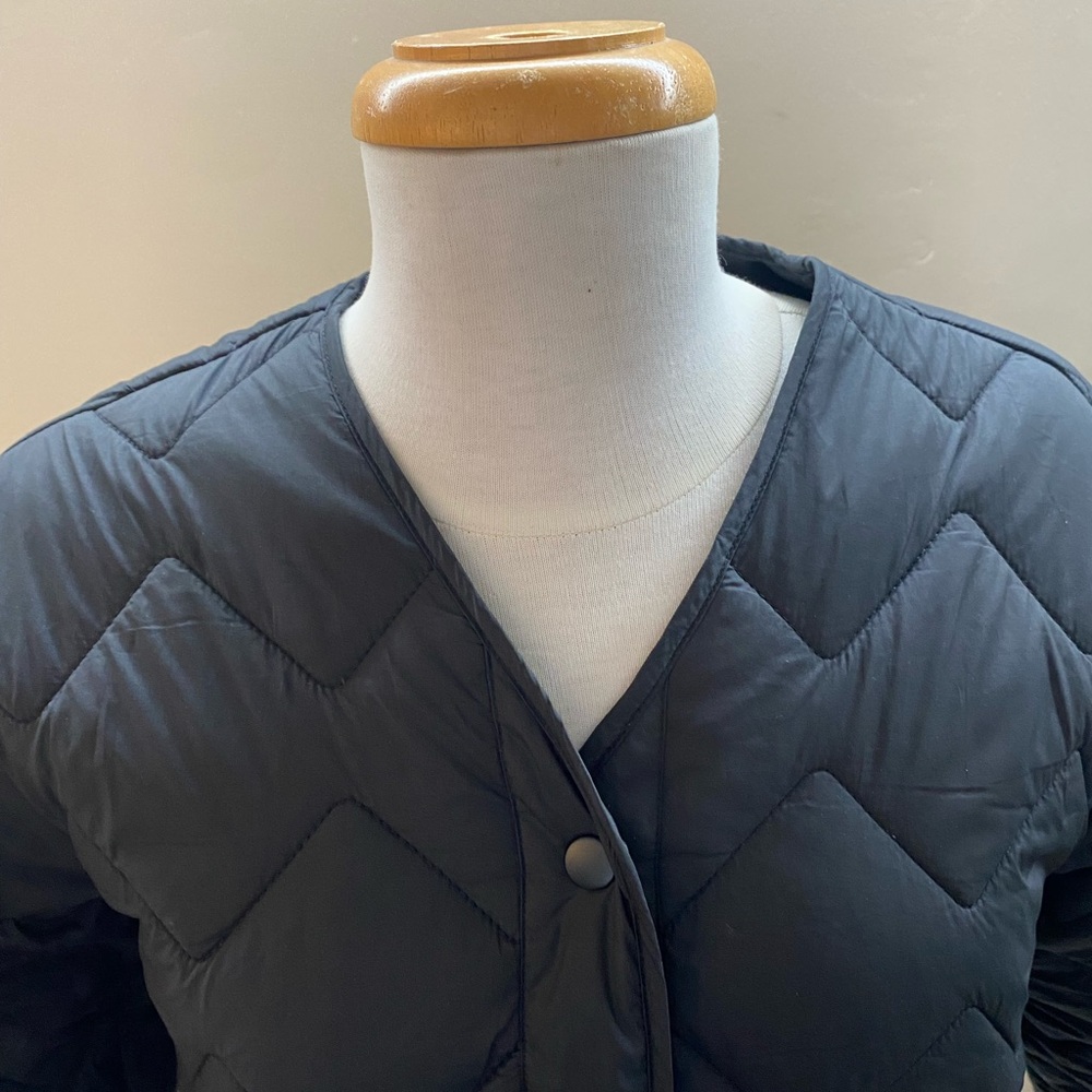 George Dark Gray Quilted Jacket - Picture 2 of 4